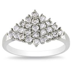 Miadora 14k White Gold 3/4ct TDW Diamond Ring (I-J, I2-I3)