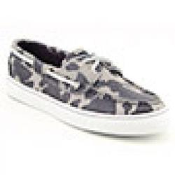 Sperry Top Sider Womens' Bahama Gray Marble Cheetah Boat Shoes