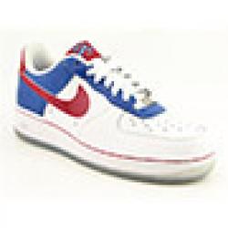 Nike Girls' Air Force 1 Prem Low White Shoes (Size 6.5)