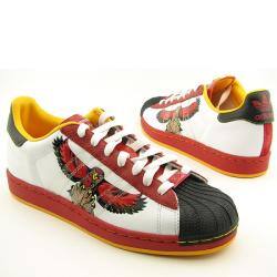 Adidas Men's Red 'Superstar 1' Atlanta Hawks Edition Sneakers (Size 14)