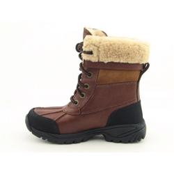 UGG Australia Boy's Brown 'Butte' Snow Boots