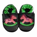 Rocking Horse Soft Sole Leather Baby Shoes