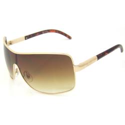 XOXO Unisex 'Ducati' Gold/ Tortoise Shield Sunglasses