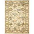 Oushak Cream/ Blue Powerloomed Rug (8' x 11')