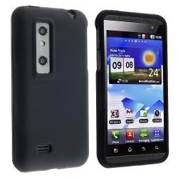Black Silicone Skin Case for  LG Thrill P920 4G