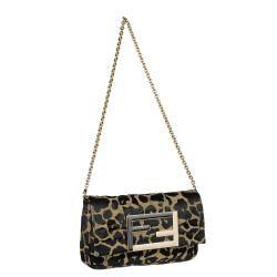 Fendi Mia Jacquard Leopard Pochette 