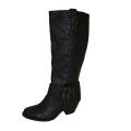 Bucco Women's Knee-High Black Riding Boots