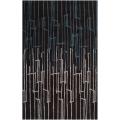Noah Packard Hand-tufted Black/Blue Contemporary Ophir New Zealand Wool Abstract Rug (8' x 11')