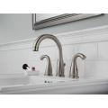 Peerless 8-inch Widespread Brushed Nickel Lavatory Faucet With Pop-Up Drain