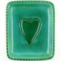 Lamu Lovers Handmade Lime-green Soapstone Heart Dish (Kenya)
