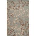 Hand-tufted Blossom Blue Wool Rug (3'6 x 5'6)