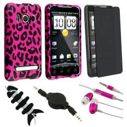 BasAcc Leopard Case/ Privacy Filter/ Headset/ Cable for HTC Evo 4G
