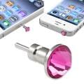 Pink Diamond Headset Dust Cap with Eject Pin for Apple iPhone/ iPod