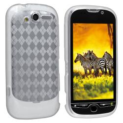 Clear Argyle TPU Rubber Skin Case for HTC T-Mobile myTouch 4G