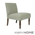 angelo:HOME Bradstreet Washed Clay Earth Gray Upholstered Armless Chair