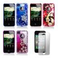 Apple iPhone 4/4S Sparkling Crystal Designer Case and Screen Protector