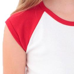 American Apparel Girl's Raglan Top