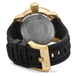 Invicta Men's 'Sea Hunter' Black Dial Black Polyurethane Watch