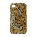 Premium Apple iPhone 4/ 4S Gold Cheetah Rhinestone Case