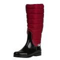 Burberry Women's Red Quilted Insulated Rain Boots