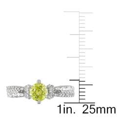 Miadora 14k Gold 3/4ct TDW Yellow and White Diamond Ring (G-H, I1-I2)