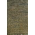 Hand-crafted Blue Comsumist Wool Rug (9' x 13')