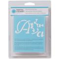 Martha Stewart Large Alphabet Italic Flourish Stencils
