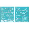Martha Stewart Medium Inspiration Stencils (2 Sheets)