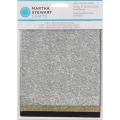 Martha Stewart Mineral Silver, Gold and Black Glitter Sheets (Pack of 6)