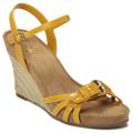 A2 by Aerosoles Women's 'Sageplush' Yellow Wedge Sandals