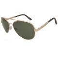 US Polo Association Mens 'Greenwich' Gold Metal Aviator Sunglasses