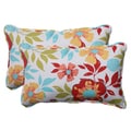Pillow Perfect Multi Outdoor Maya Corded Rectangular Throw Pillow (Set of 2)
