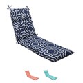Pillow Perfect Navy Outdoor Carmody Chaise Lounge Cushion