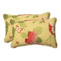 Pillow Perfect 'Risa' Lemonade Corded Indoor/ Outdoor Throw Pillows (Set of 2)