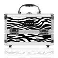 Shany Cosmetics Zebra Makeup Train Case with Mirror