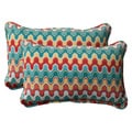 Pillow Perfect Outdoor Blue Nivala Corded Rectangular Throw Pillows (Set of 2)