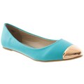 Riverberry Women's 'Candy' Metallic Toe-cap Flats