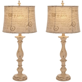 Casa Cortes French Architecture Antiqued 34-inch Table Lamp (Set of 2)