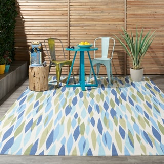 Waverly Sun & Shade Seaglass Rug (7'9 x 10'10)