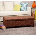 Bolbolac Flower Fabric Button-top Storage Bench/ Ottoman
