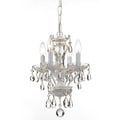 Transitional 4-light Warm White Crystal Chandelier