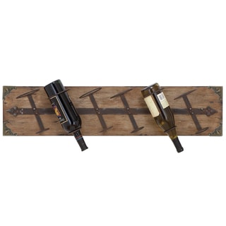 Reclaimed Wood Wall-mount 6-bottle Wine Holder