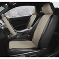 Two-tone Faux Leather Low Back Bucket Seat Covers