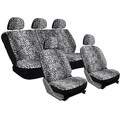 17-Piece Leopard Print Seat Cover Set