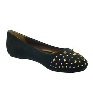 DimeCity Women's 'Starland' Studded Vamp Flats
