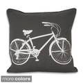 Bicycle 20x20-inch Decorative Throw Pillow