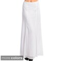 Stanzino Women's Solid Maxi Skirt