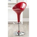 Safavieh Zorab Red Adjustable Height Swivel Bar Stool