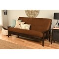Beli Mont Multi-flex Futon Frame with Suede Innerspring Mattress