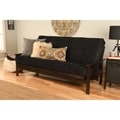 Beli Mont Multi-flex Futon Frame with Suede Innerspring Mattress